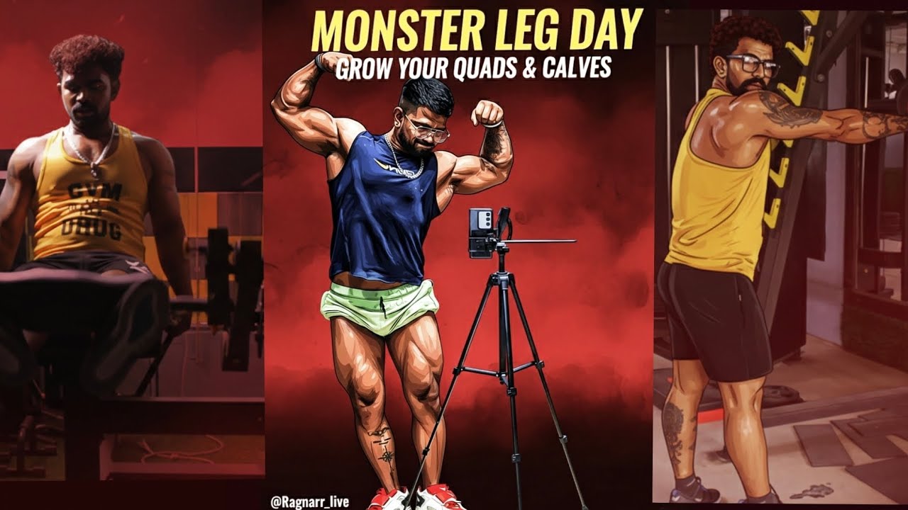 Monster Leg Day: Grow Your Quads & Calves (Hindi) - YouTube