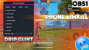 DRIP CLIENT V1.4 NEW UPDATE OB 51 VIDEO FREE FIRE HACK ALL SERVER OPP WORK ALL DEVICE WORKING