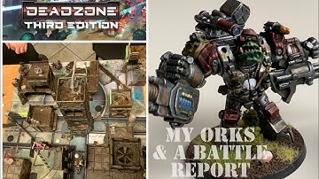 Deadzone 3rd Edition Battle Report - Marauders vs GCPS + my various Orks showcased