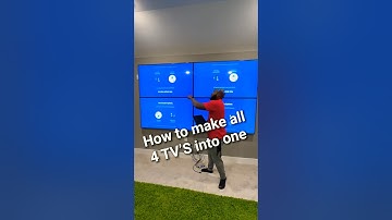 How to make 4 TVs work as one #install #videowall #explore #fyp #trending #shorts #tv #howto #tvwall