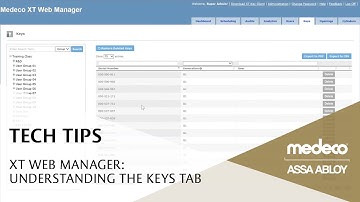 Medeco XT Web Manager: Understanding the Keys Tab - Medeco Locks