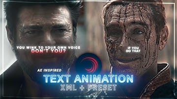 Ae Inspired Text Animation like @zartedits in Alight Motion (+Preset)