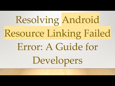 Resolving Android Resource
