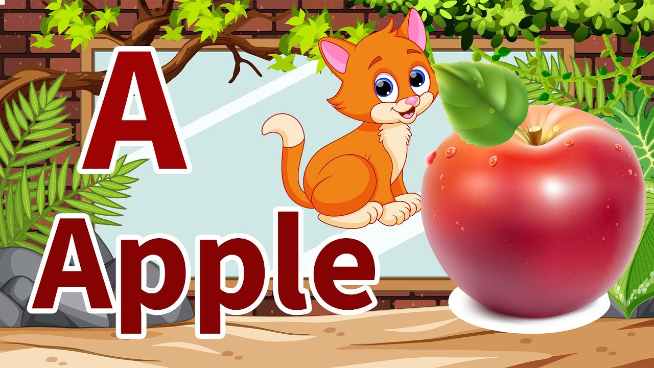 A For Apple B For Ball I Abcd Song I Abcd Rhymes I Abc Song Nursery ...