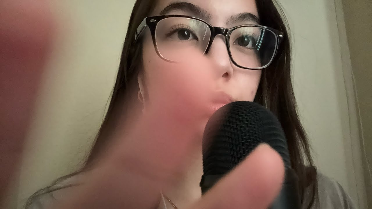 ASMR - cupped whispers, mouth sounds, & hand movements