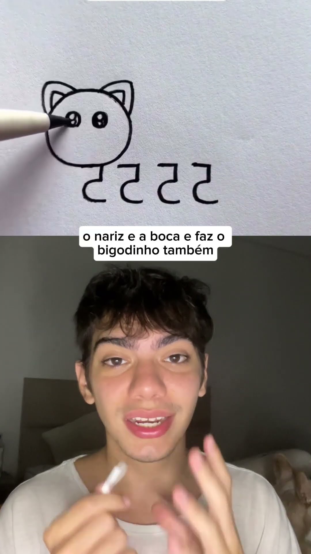 ? Com 4 números 5, desenhe um gatinho completo! Simples e criativo. Você já sabia desse truque?
