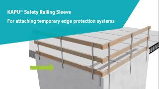 KAPU® Safety Railing Sleeve for attaching temporary edge protection systems screenshot 5