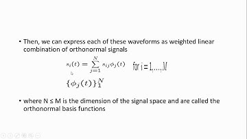 Unit 4 Geometric representation of signals