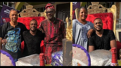 See Gigantic Gift Odunlade Adekola Got On His Birthday As He Celebrate It With His Wife & Family