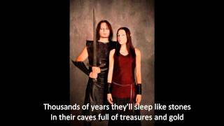 Video thumbnail of "Battlelore - Ride With The Dragons (Lyrics)"