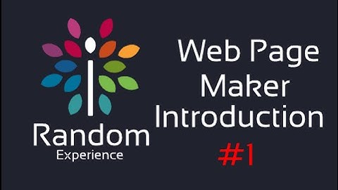 Web Page Maker - Introduction (1)