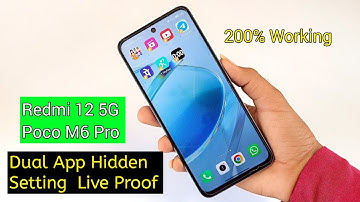 Redmi 12 5G Dual App Setting | Poco M6 Pro 5G Dual App Setting | 200% Working Trick Live Proof