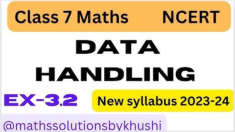 Ex3.2 Q.4,5 - Chapter 3 Data Handling Ex 3.2 - Class 7th Maths - New Book - New syllabus 2023-24