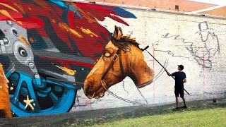 Painting My Greatest Mural Yet for Charming Texas Town!