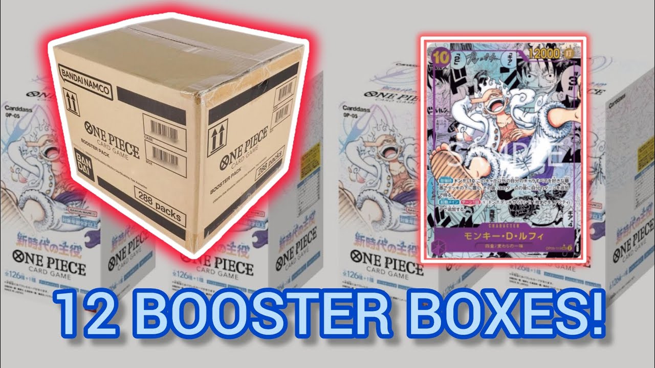 Opening Entire Case Of One Piece OP 05 Awakening Of The New Era Booster Box TCG Cards 2023