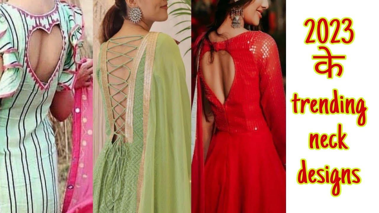 back neck designs for suits 2022 | Stylish kurtis design, Stylish dresses,  Fashionable saree blouse designs