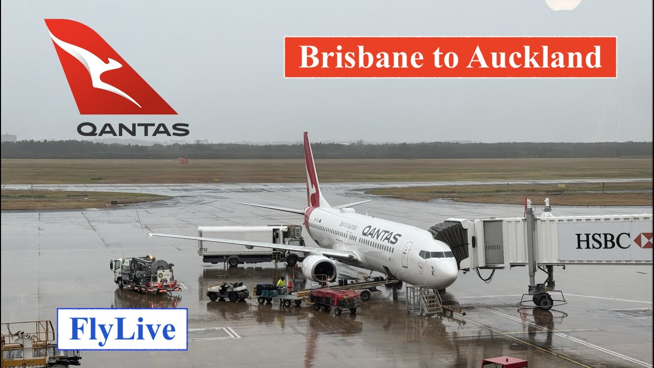 Qantas Airline QF-125 Brisbane to Auckland  Flight Report (Boeing 737-800)