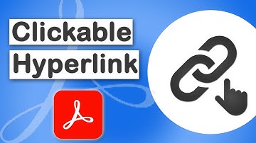 How to add clickable hyperlinks in pdf using Adobe Acrobat Pro DC