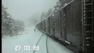 Nevada en La Sierra de Chihuahua Tren ChePe Semana Santa de 1989