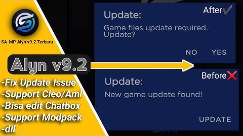 Apk Alyn v9.2 Fix No Update Terbaru Support data Lite No Password!! || SAMP