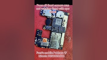 Poco x3 front camera was not working fixed with cpu reball #pocophone #fren #foryou #goviral #reels