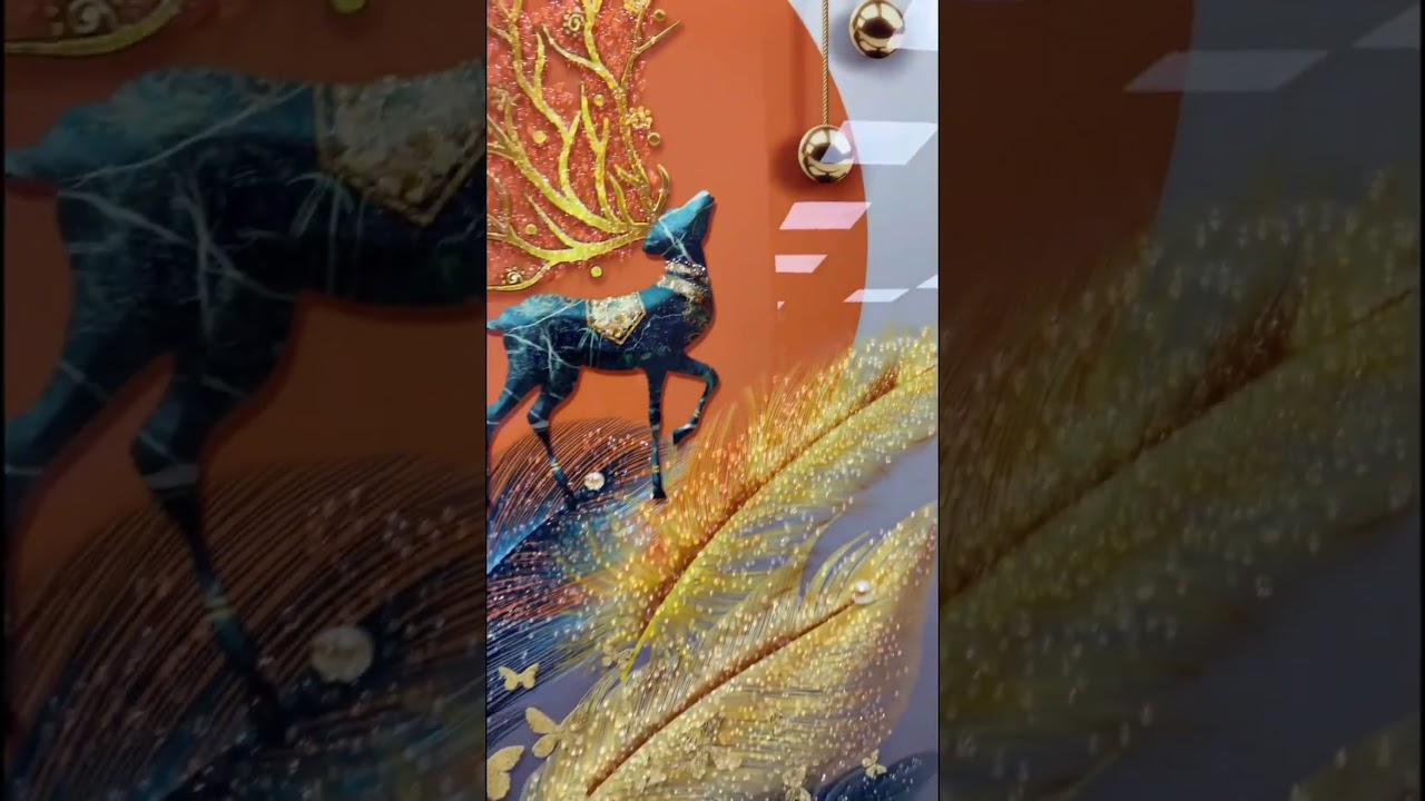 🌹Factory realshot, Homedecor painting LED wallart.   