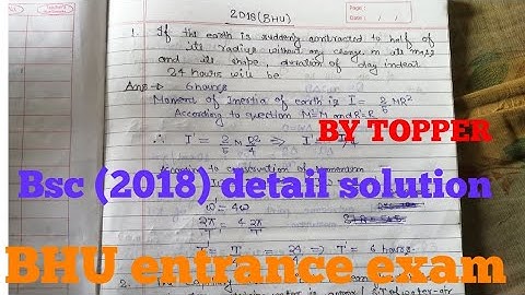 BHU Bsc Maths(2018) previous year question with complete solution / BHU U ET entrance exam.