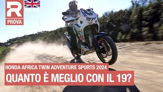 Honda Africa Twin 2024 Adventure Sports  test  here's how it goes with the 19