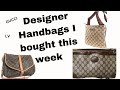 What Gucci ~ Louis Vuitton Saumur 35 handbags I bought from Japan this week ❤️🛍️ #handbags