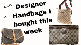 What Gucci ~ Louis Vuitton Saumur 35 handbags I bought from