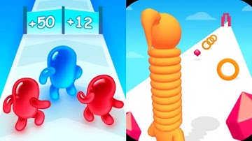 Join Blob Clash 3D VS Long Neck Run Max All Levels Gameplay Android,iOS NEW UPDATE