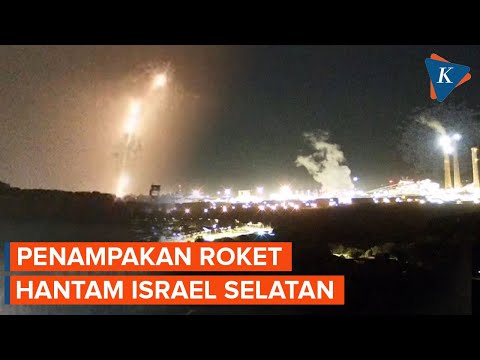 Detik-detik Israel Selatan Dibombardir Roket Kiriman Gaza