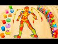 Experiment how to make spiderman iron with orbeez from fanta coca cola vs mentos  popular sodas