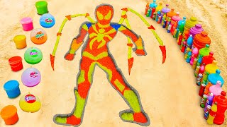 EXPERIMENT: How to make Spider-Man Iron with Orbeez from Fanta, Coca Cola vs Mentos & Popular Sodas