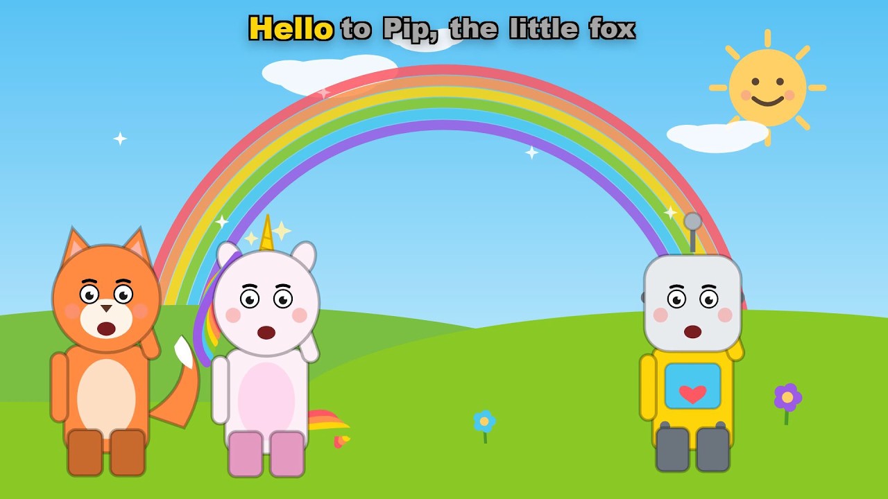 The Hello Song | Wave and Say Hi | The Sparkle Friends - YouTube