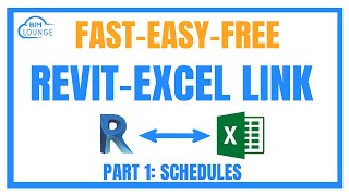 Revit to excel link | create and edit schedule the fast, easy, and free way