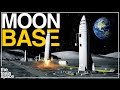 How SpaceX and NASA Will Build The First Moon Base!