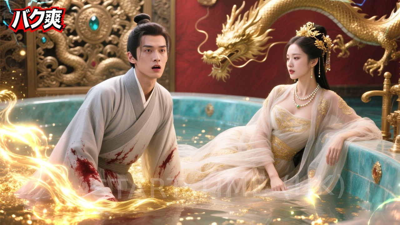 貧乏坊主が偽宦官に転生、女帝の入浴介護中に心の声がバレ、運命が一変！#美しさ#面白い