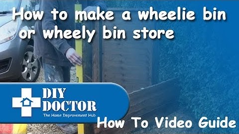 How to make a Wheelie bin store