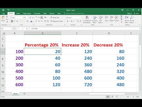 Shortcut Way To Calculate Percentage (Increase/Decrease %) In MS Excel