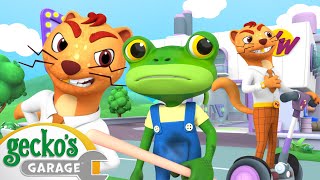 Weasel's Wheels and No Deals | Gecko's Garage 3D | Learning Videos for Kids