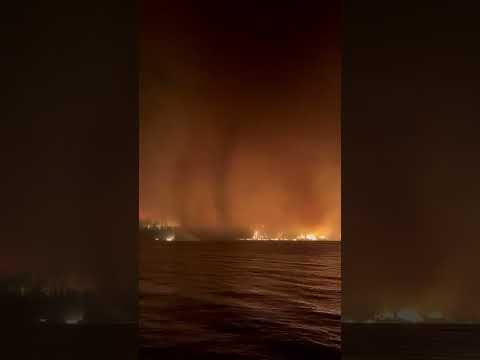 'Fire tornado' captured swirling around British Columbia wildfires #Shorts