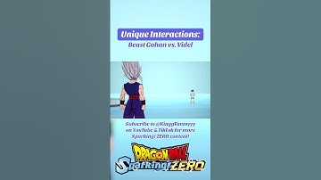 Unique Interactions — Beast Gohan vs. Videl #dragonball #sparkingzero #beastgohan #videl #gaming