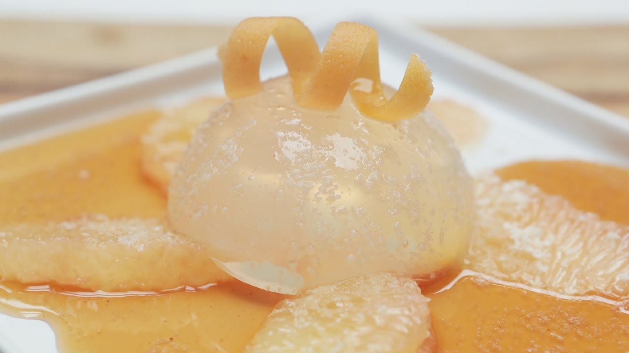 watershed Grapefruit La Croix Raindrop Cake | Glow