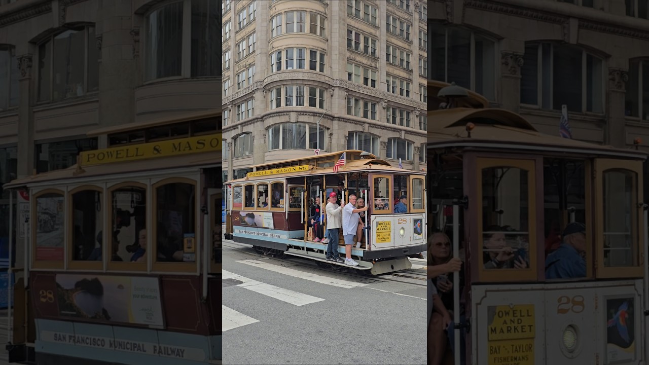 Walking in San Francisco #unionsquare #cablecar #downtown #sanfrancisco #california #america #usa
