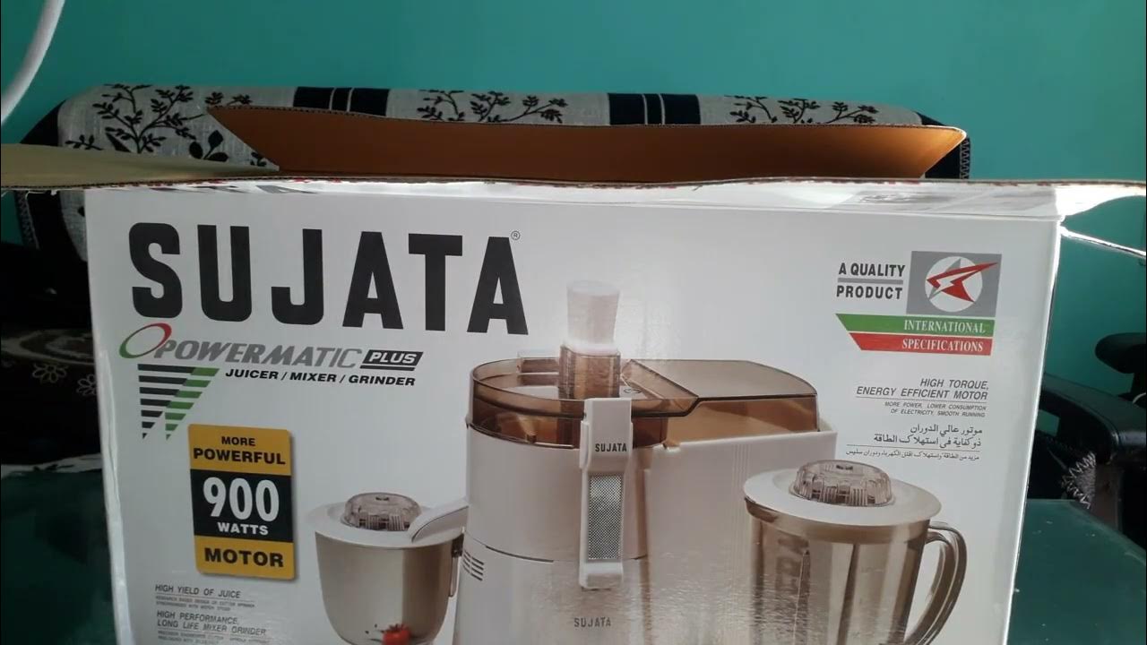 sujata powermatic plus 900 watts juicer mixer grinder YouTube