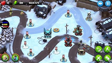 FGMobile - Alien Creeps TD: Event Winter Warfare ( Insane Without Sentinel Vs Items )