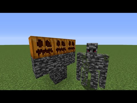 как сделать голема из бедрока