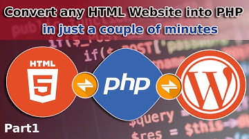 How to convert HTML Websites to PHP For WordPress Themes | Part1