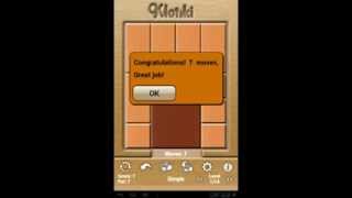 Klotski Simple Level 1/14 Par Solution